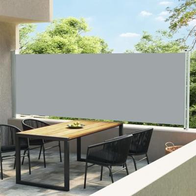 VidaXL Tuinscherm uittrekbaar 600x160 cm grijs VidaXL Tuinscherm uittrekbaar 600x160 cm grijs