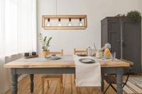 Searchlight Hanglamp EetkamerSquare Hout - 54741-4NA - thumbnail