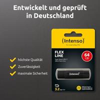 Intenso Flex Line USB-stick Retail 64 GB Zwart 3544490 USB-A 3.2 Gen 1, USB-C 3.2 Gen 1 - thumbnail