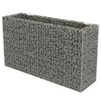 VidaXL Gabion plantenbak verhoogd 180x50x100 cm gegalvaniseerd staal - thumbnail