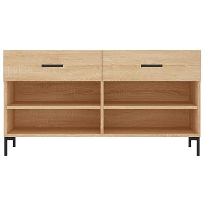 VidaXL Schoenenbank 102x35x55 cm bewerkt hout sonoma eikenkleurig