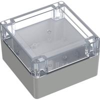 TRU COMPONENTS 6U07121208139 TC-13865124 Industriële behuizing 119.9 x 119.9 x 75 Polycarbonaat Lichtgrijs, Transparant 1 stuk(s) - thumbnail