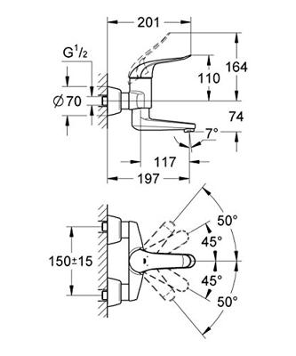 GROHE Euroeco Special Keukenkraan - inbouw - chroom 32767000