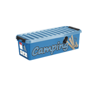 Sunware Q-line camping box met inzet 9,5L blauw zwart - thumbnail