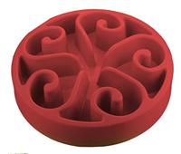 Holland Schaal Rallenta Pasti Eat Slow Live Longer-Rossa, rood, 30x25x15 cm - thumbnail