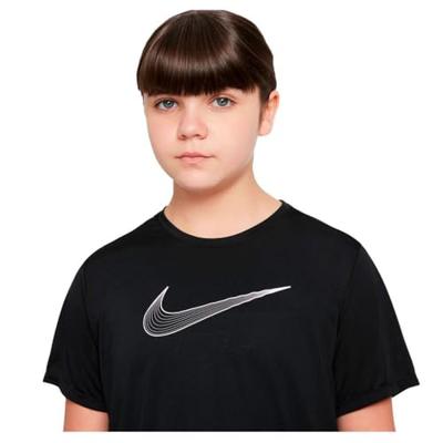 Nike Dri-Fit T-Shirt Meisjes Zwart - Maat 128 - Kleur: Zwart | Soccerfanshop