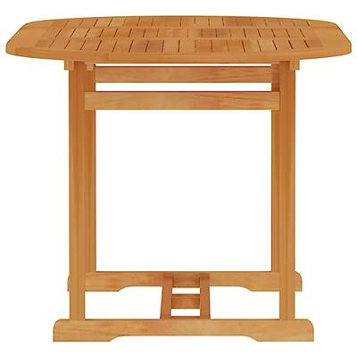 VidaXL Tuintafel 150x90x75 cm massief teakhout