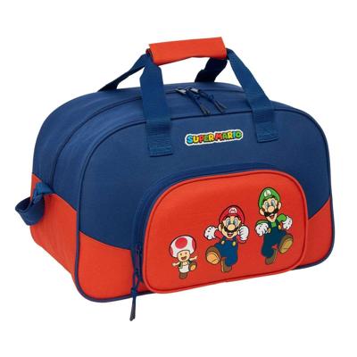 Sporttas Super Mario Mamma mia Rood Marineblauw 40 x 24 x 23 cm