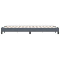 Boxspring zonder matras fluweel donkergrijs 120x220 cm - thumbnail