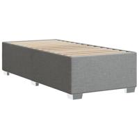 Bedframe zonder matras 90x200 cm stof lichtgrijs - thumbnail