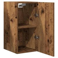 Tv-meubel 30,5x30x60 cm bewerkt hout oud houtkleurig - thumbnail