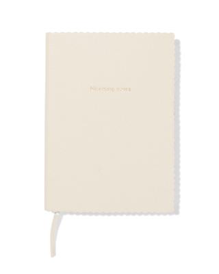 HEMA Notitieboek A5 gelinieerd PU (beige)