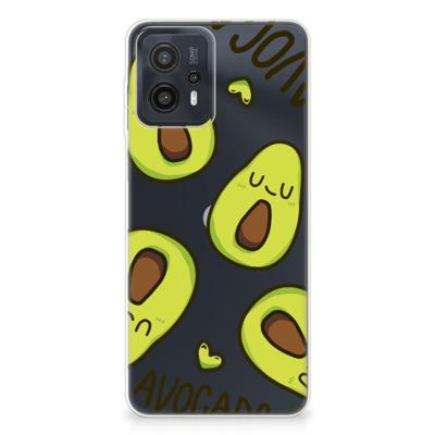 Motorola Moto G23 | G13 Telefoonhoesje met Naam Avocado Singing Motorola Moto G23 | G13 Telefoonhoesje met Naam Avocado Singing