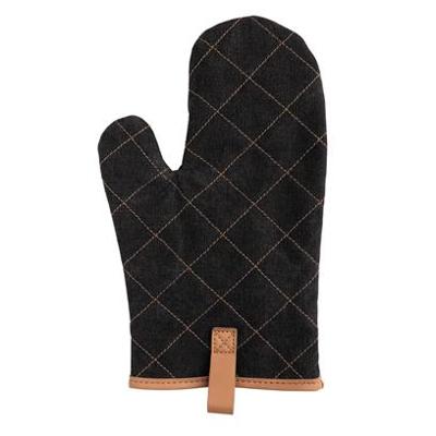 XD Collection ovenhandschoen Deluxe 31 cm canvas zwart one-size