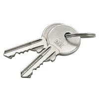 Basi 6100-7000 Hangslot 70 mm Verschillend sluitend Zilver Sleutelslot - thumbnail