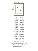 Deknudt Witte houten kader om objecten in te lijsten 18x24 S223K1 - thumbnail