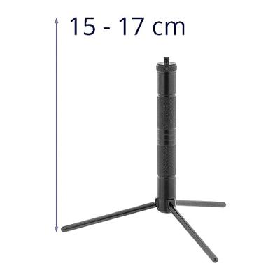 Steinberg Systems SBS-TRIPOD-110 statief 148 + 170 mm schroefdraad 1/4 inch tripod universeel statief, fotocamera, videocamera, kruislijnlaser, mobiele telefoon statief
