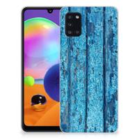Samsung Galaxy A31 | Bumper Hoesje | Wood Blue - thumbnail