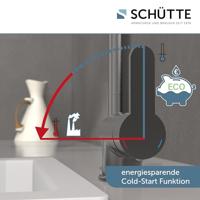 LONDON ééngreepsmengkraan keuken met uittrekbare uitloop, grafiet mat uittrekbare hoge uitloop, draaibereik 360° cold-start functie - koud water bij greep in de middelste stand keramische schijv - thumbnail