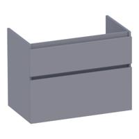 Brauer Delight - Onderkast - 80 cm - met 2 Softclose Lades Greeploos en 1 Sifon Uitsparing - Mat Grijs - thumbnail