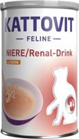 Kattovit Reni/Renal Drink kip, verpakking van 24 stuks, 24 x 135 ml, aanvullend voer voor volwassen katten, stukken vlees met kip, ter ondersteuning van de nierfunctie - thumbnail