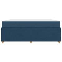 Bedframe met matras met matras Blauw 180 x 200 cm Stof - thumbnail
