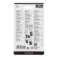 Burg Wächter 32891 Hangslot 32.80 mm TSA Zwart Cijferslot - thumbnail