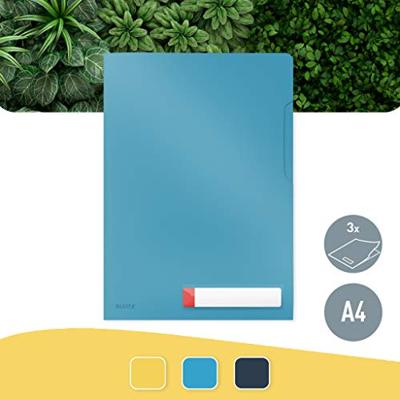 Leitz Cosy L-map, ft A4, PP van 200 micron, ondoorzichtig, blauw
