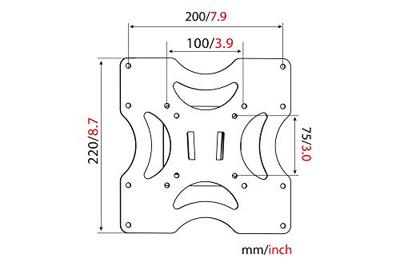 Digitus DA-90310-1 37 Zwart flat panel muur steun