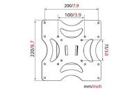 Digitus DA-90310-1 Monitor-wandbeugel 1-voudig 38,1 cm (15) - 94,0 cm (37) Zwart Vast - thumbnail
