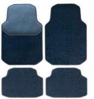 Universele automatten zwart met zwarte stiksels - 4-delig - thumbnail