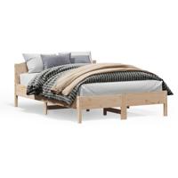 Bedframe zonder matras massief grenenhout 150x200 cm - thumbnail