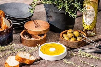 STYLE DE VIE - Cadeau - Set voor olie, boter en zout 3-dlg