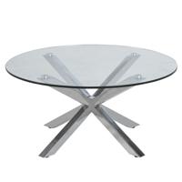 Bendt Ronde Salontafel 'Line' Chroom, 82cm - thumbnail
