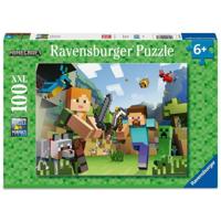 Ravensburger puzzel minecraft 100st - thumbnail