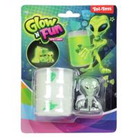 Toi-Toys Glow n fun olievat met glow in te dark slijm alien - thumbnail