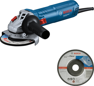 Bosch Professional GWS 12-125 Haakse slijper 125mm 1200W + protection handgreep - 06013A6106 Bosch Professional GWS 12-125 Haakse slijper 125mm 1200W + protection handgreep - 06013A6106