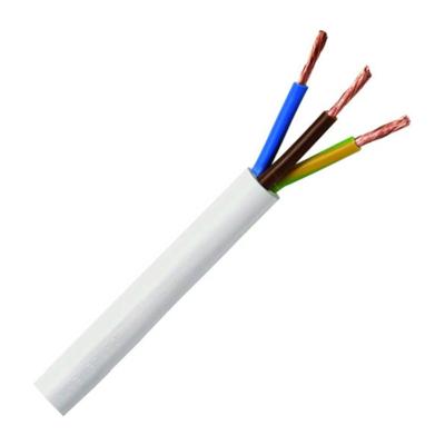 H05VV-F 5G0,75 weiss Geïsoleerde kabel H05VV-F 5 G 0.75 mm² 100 m