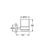 Grohe Essentials glas/zeephouder Chroom - thumbnail