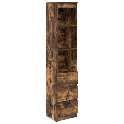 Hoge kast 37,5x35x180 cm spaanplaat gerookt eikenkleurig Hoge kast 37,5x35x180 cm spaanplaat gerookt eikenkleurig