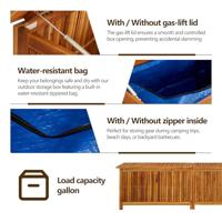 Tuinbox 200x50x58 cm massief acaciahout - thumbnail