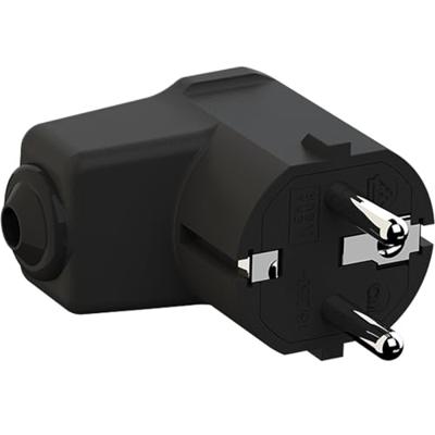 Bachmann 960.102 Haakse stekker met randaarde Polypropyleen 250 V Zwart IP20 Bachmann 960.102 Haakse stekker met randaarde Polypropyleen 250 V Zwart IP20