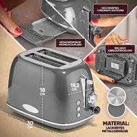 Profi Cook PC-TA 1193 Broodrooster RVS, Antraciet - thumbnail