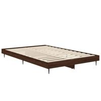 Bedframe bewerkt hout bruineikenkleurig 120x190 cm - thumbnail