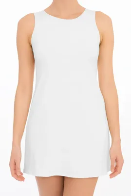 Gladde onderjurk microfiber - 79090 - wit - zwart - huidskleur