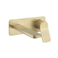 Crosswater Glide II Wastafelkraan inbouw - uitloop 20cm - hendel - geborsteld messing GD121WNF - thumbnail