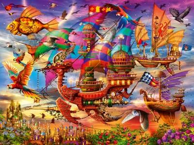 Ravensburger legpuzzel de vlucht - 1500st.