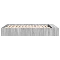 Bedframe bewerkt hout grijs sonoma eikenkleurig 140x200 cm - thumbnail