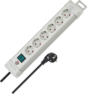 Brennenstuhl Premium-Line stekkerdoos 6-voudig lichtgrijs 3m H05VV-F 3G1,5 - 1955560100