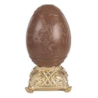 Clayre & Eef Decoratie Beeld Ei 25 cm Bruin Polyresin Paasdecoratie - thumbnail
